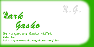 mark gasko business card